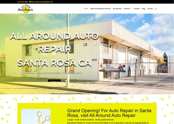 Web Design for All Around Auto Repair by Sleepless Digital